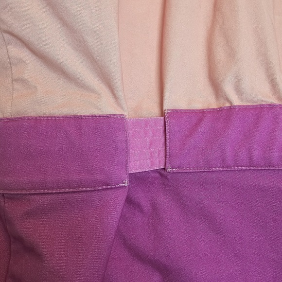 THE KIT Cargo Dress SS Dottie Blush Pink‎ Colorblock Women Medium Relaxed Cotton - Picture 8 of 16